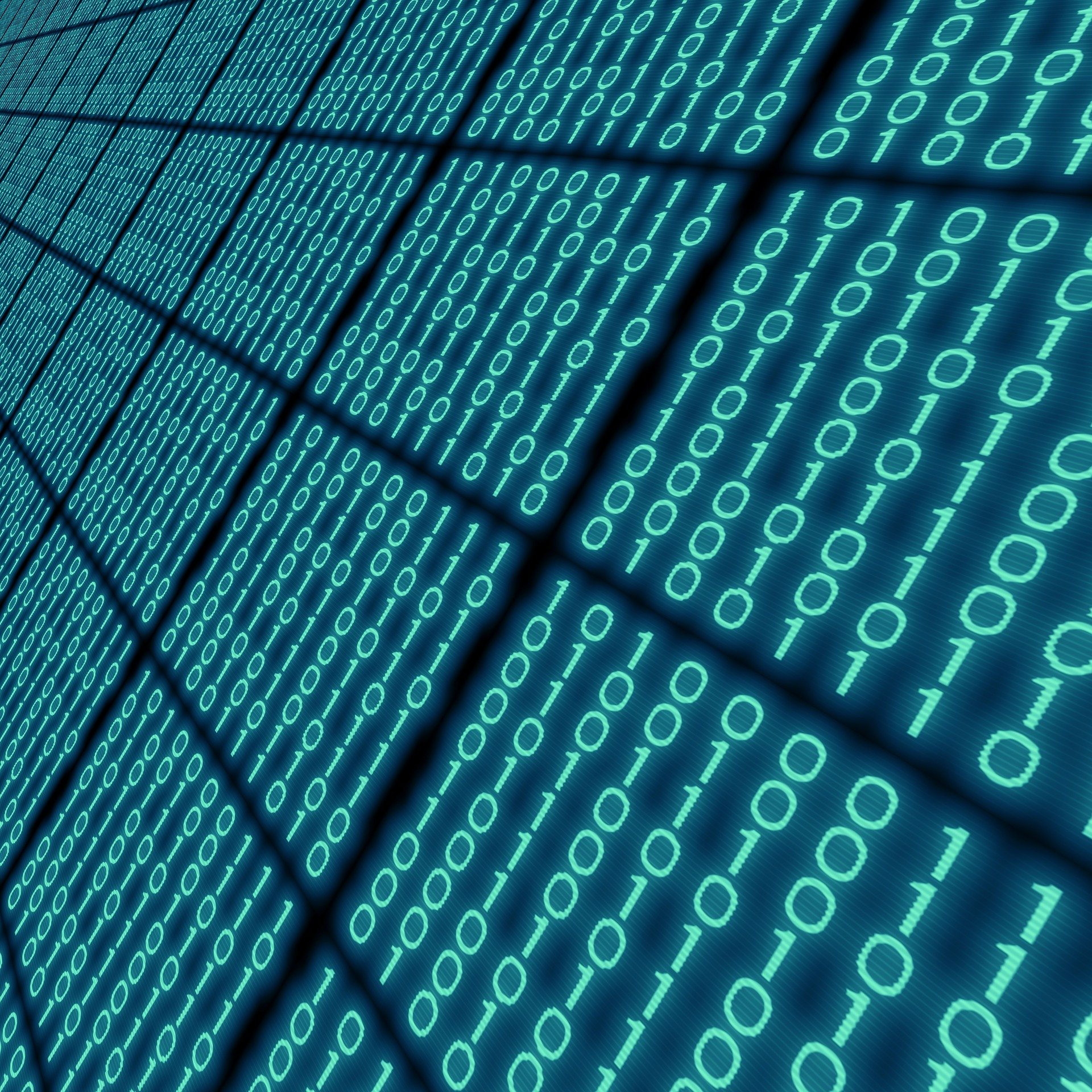 Ein Bild mit Nullen und Einsen