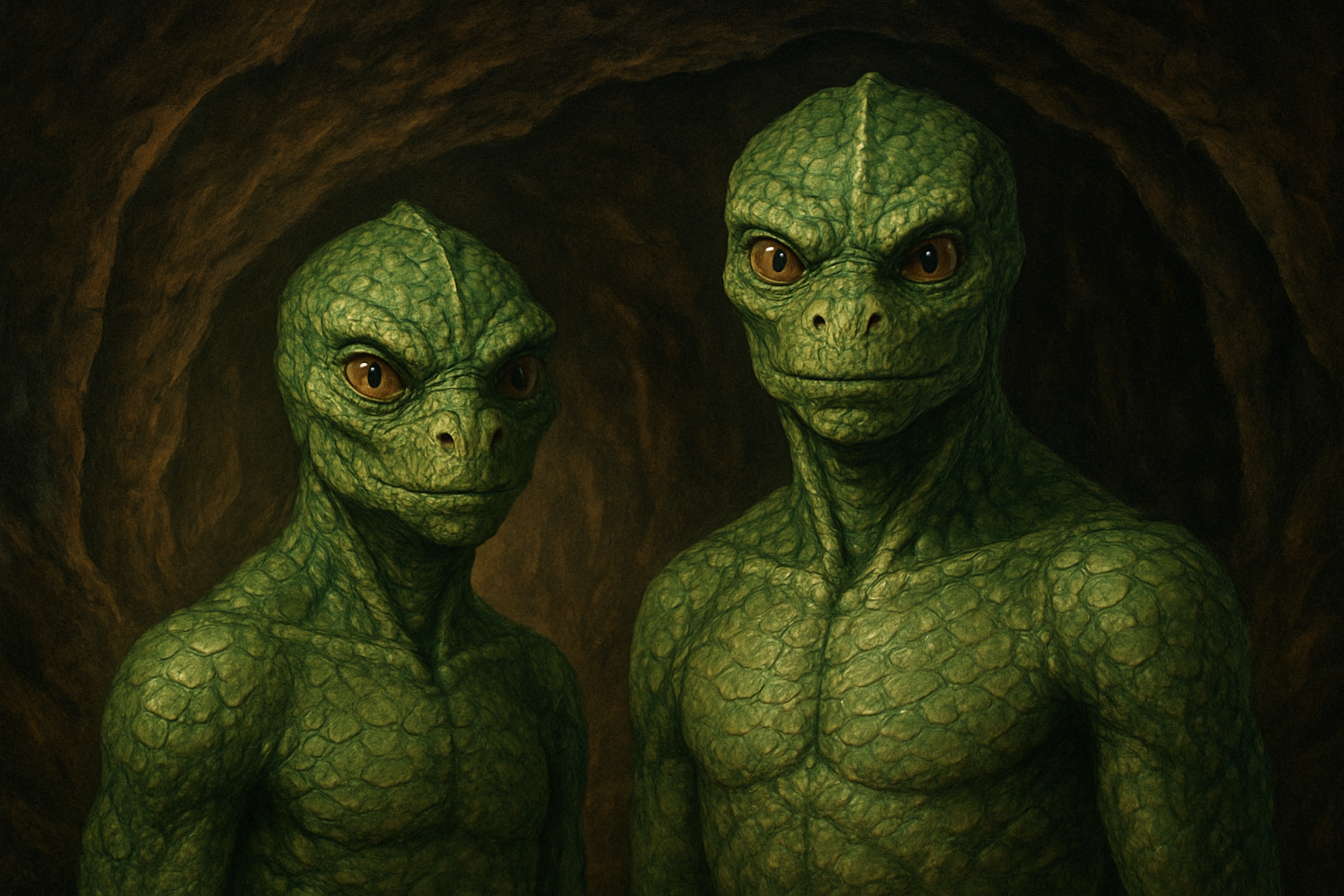 Reptiloide (KI-generiert)